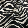 African BLACK & WHITE Zebra Stripes Print Linen Look Cotton Fabric Furnishing Curtain Upholstery Material - 54"/138cm Wide Canvas - Image 6