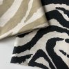 African BLACK & WHITE Zebra Stripes Print Linen Look Cotton Fabric Furnishing Curtain Upholstery Material - 54"/138cm Wide Canvas - Image 8