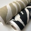 African BLACK & WHITE Zebra Stripes Print Linen Look Cotton Fabric Furnishing Curtain Upholstery Material - 108"/275cm Extra Wide Canvas - Image 9