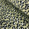 Green & Black Leopard Animal Fur Print Fabric Cotton Curtain Upholstery Material - 55"/140cm wide - Image 4