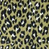 Green & Black Leopard Animal Fur Print Fabric Cotton Curtain Upholstery Material - 55"/140cm wide - Image 6