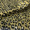 Green & Black Leopard Animal Fur Print Fabric Cotton Curtain Upholstery Material - 110"/280cm extra wide