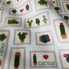 Mini Patch Pink Cactus Fabric Cacti Print Curtain Cotton Material Cute Stamps Thorns Heart Frame Jeans Light Upholstery - 55"/140cm wide - Image 3
