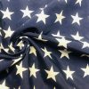 Christmas Stars Jacquard Double Face Gobelin Fabric Material for Curtains Home Decor Upholstery - 55"/140cm Wide - NAVY BLUE & WHITE - Image 3