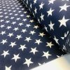 Christmas Stars Jacquard Double Face Gobelin Fabric Material for Curtains Home Decor Upholstery - 55"/140cm Wide - NAVY BLUE & WHITE - Image 5
