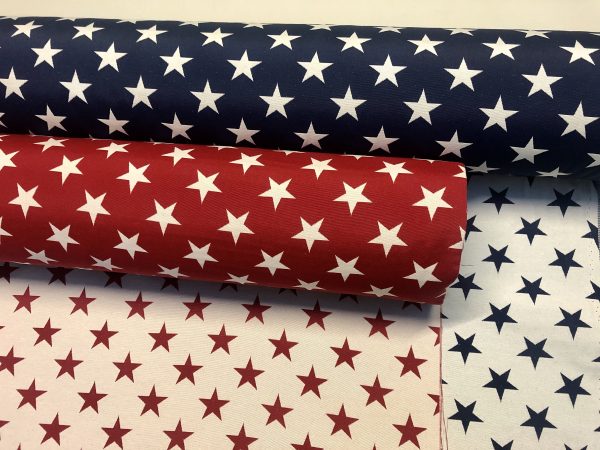 Christmas Stars Jacquard Double Face Gobelin Fabric Material for Curtains Home Decor Upholstery - 55"/140cm Wide - NAVY BLUE & WHITE - Image 7