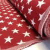 Christmas Stars Jacquard Double Face Gobelin Fabric Material for Curtains Home Decor Upholstery - 55"/140cm Wide - RED & WHITE - Image 4