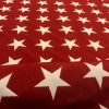 Christmas Stars Jacquard Double Face Gobelin Fabric Material for Curtains Home Decor Upholstery - 55"/140cm Wide - RED & WHITE - Image 5