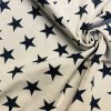 Christmas Stars Jacquard Double Face Gobelin Fabric Material for Curtains Home Decor Upholstery - 55"/140cm Wide - WHITE & NAVY BLUE - Image 3