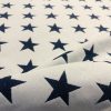 Christmas Stars Jacquard Double Face Gobelin Fabric Material for Curtains Home Decor Upholstery - 55"/140cm Wide - WHITE & NAVY BLUE - Image 6