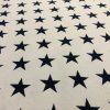 Christmas Stars Jacquard Double Face Gobelin Fabric Material for Curtains Home Decor Upholstery - 55"/140cm Wide - WHITE & NAVY BLUE - Image 7