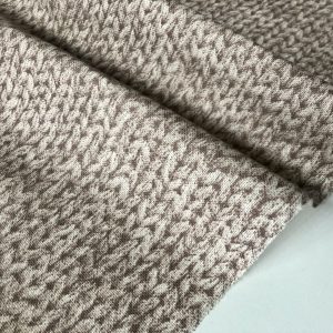 Knit Look Texture Effect Digital Print Jersey Yarn Stitch Fabric Material Curtain Light Upholstery - 55"/140cm Wide Beige & Cream