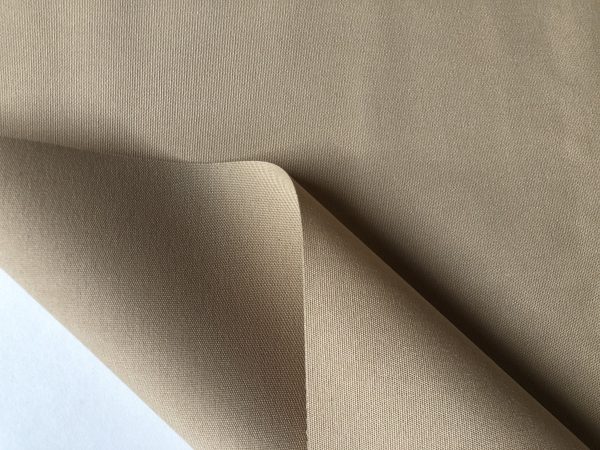Beige Plain DRALON Outdoor Fabric Solid Acrylic Teflon Waterproof Upholstery Material For Cushion Gazebo Beach - 125"/320cm Wide