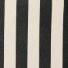 Black & White Striped DRALON Outdoor Fabric Acrylic Teflon Waterproof Upholstery Material For Cushion Gazebo Beach - 125"/320cm Wide