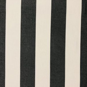 Black & White Striped DRALON Outdoor Fabric Acrylic Teflon Waterproof Upholstery Material For Cushion Gazebo Beach - 125"/320cm Wide