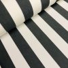 Black & White Striped DRALON Outdoor Fabric Acrylic Teflon Waterproof Upholstery Material For Cushion Gazebo Beach - 125"/320cm Wide - Image 2