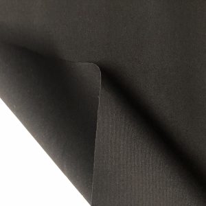 Black Plain DRALON Outdoor Fabric Solid Acrylic Teflon Waterproof Upholstery Material For Cushion Gazebo Beach - 63"/160cm Wide