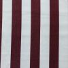 Burgundy & White Striped DRALON Outdoor Fabric Acrylic Teflon Waterproof Upholstery Material For Cushion Gazebo Beach - 63"/160cm Wide - Image 3