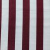 Burgundy & White Striped DRALON Outdoor Fabric Acrylic Teflon Waterproof Upholstery Material For Cushion Gazebo Beach - 125"/320cm Wide - Image 3