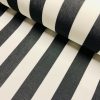 Charcoal Grey & White Striped DRALON Outdoor Fabric Acrylic Teflon Waterproof Upholstery Material For Cushion Gazebo Beach - 125"/320cm Wide - Image 2