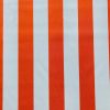 Orange & White Striped DRALON Outdoor Fabric Acrylic Teflon Waterproof Upholstery Material For Cushion Gazebo Beach - 63"/160cm Wide - Image 2