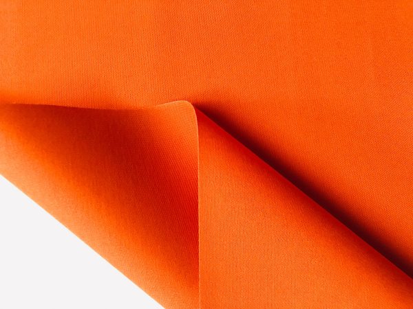 Orange Plain DRALON Outdoor Fabric Solid Acrylic Teflon Waterproof Upholstery Material For Cushion Gazebo Beach - 125"/320cm Extra Wide