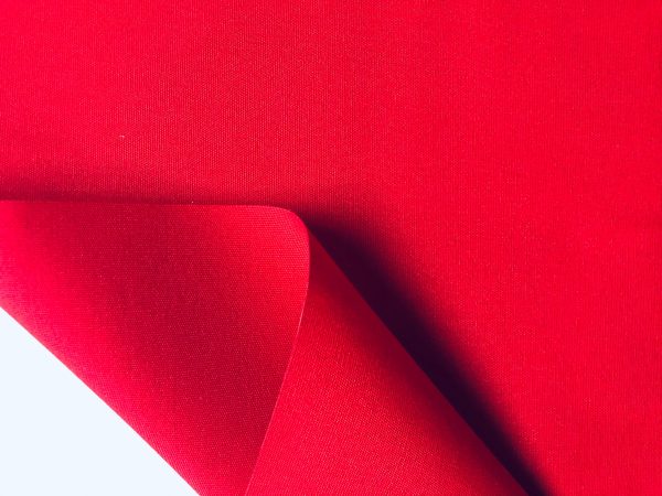 Red Plain DRALON Outdoor Fabric Solid Acrylic Teflon Waterproof Upholstery Material For Cushion Gazebo Beach - 63"/160cm Wide