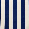 Royal Blue & White Striped DRALON Outdoor Fabric Acrylic Teflon Waterproof Upholstery Material For Cushion Gazebo Beach - 63"/160cm Wide - Image 3