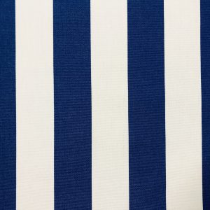 Royal Blue & White Striped DRALON Outdoor Fabric Acrylic Teflon Waterproof Upholstery Material For Cushion Gazebo Beach - 125"/320cm Wide