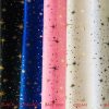 ICE STAR Silk Taffeta fabric nylon material Taffeta Foil Gold Stars - 55"/ 140cm wide - Baby PINK - Image 2