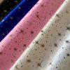 ICE STAR Silk Taffeta fabric nylon material Taffeta Foil Gold Stars - 55"/ 140cm wide - CREAM - Image 3