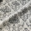 Floral Damask Antique Print Fabric Spanish Tile Baroque Material Vintage Look Upholstery Curtains Dressmaking 55''/140cm wide - Grey & White - Image 4