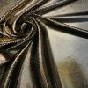 Lame Foil Disco Shiny Glitter Party Lightweight Fabric Sparkling 2 Way Stretch Material - 57"/146cm wide - Gold & Black