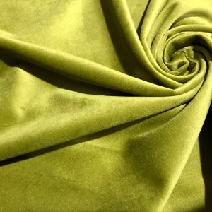 LUX Velvet Fabric Super Soft Strong Velour Material Home Decor Curtains Upholstery Dressmaking - 59"/150 cm Wide - KHAKI GREEN