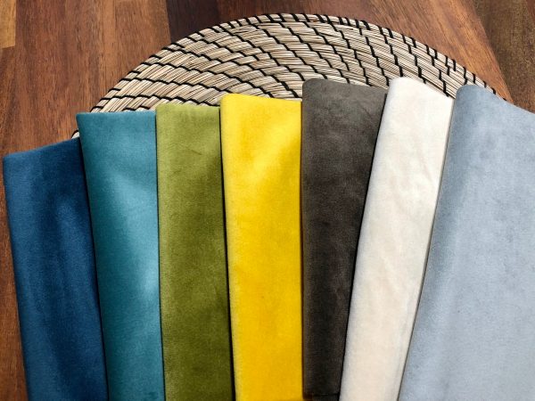 LUX Velvet Fabric Super Soft Strong Velour Material Home Decor Curtains Upholstery Dressmaking - 59"/150 cm Wide - KHAKI GREEN - Image 2