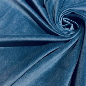 LUX Velvet Fabric Super Soft Strong Velour Material Home Decor Curtains Upholstery Dressmaking - 59"/150 cm Wide - NAVY BLUE
