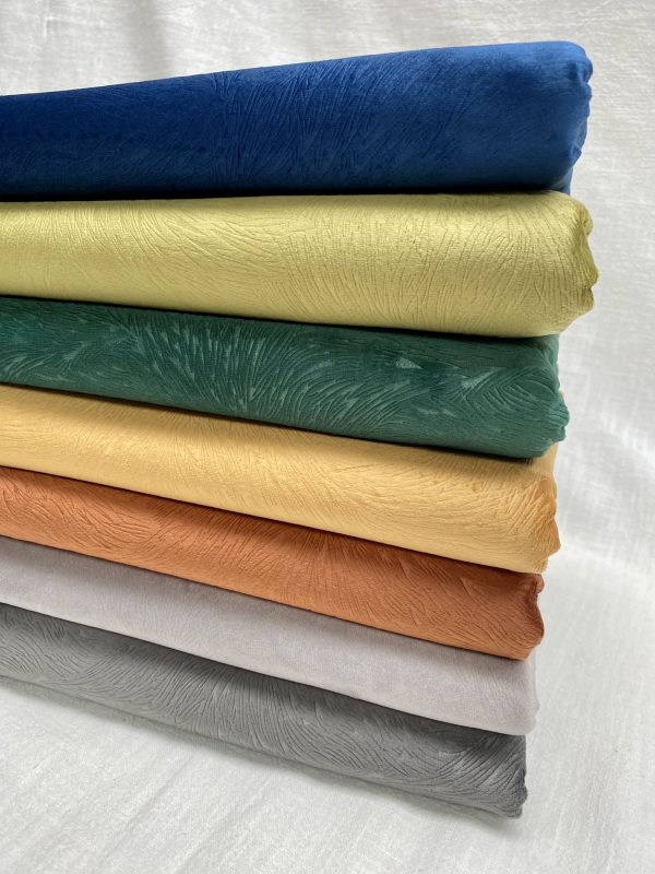 Embossed Velvet Fabric Super Soft Velour Material Home Decor Curtains Upholstery Dressmaking - 59 "/ 150 cm Wide