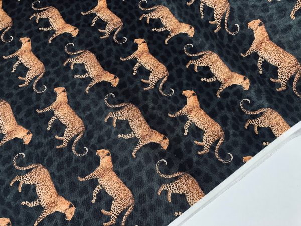 Leopard Parade DRALON Outdoor Fabric Digital Print Acrylic Teflon Waterproof Upholstery Material For Cushion Gazebo Beach - 55"/140cm Wide - Image 5