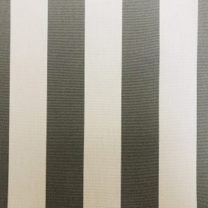 Light Grey & White Striped DRALON Outdoor Fabric Acrylic Teflon Waterproof Upholstery Material For Cushion Gazebo Beach - 125"/320cm Wide