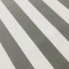 Light Grey & White Striped DRALON Outdoor Fabric Acrylic Teflon Waterproof Upholstery Material For Cushion Gazebo Beach - 125"/320cm Wide - Image 3