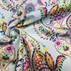 Prussian Paisley Fabric Pastel Floral Easter Material Home Decor Curtain Upholstery 140cm or 55" wide - Multicoloured - Image 3