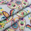 Prussian Paisley Fabric Pastel Floral Easter Material Home Decor Curtain Upholstery 140cm or 55" wide - Multicoloured - Image 5