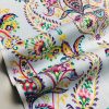 Prussian Paisley Fabric Pastel Floral Easter Material Home Decor Curtain Upholstery 140cm or 55" wide - Multicoloured - Image 6