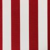 Red & White Striped DRALON Outdoor Fabric Acrylic Teflon Waterproof Upholstery Material For Cushion Gazebo Beach - 125"/320cm Wide
