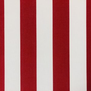 Red & White Striped DRALON Outdoor Fabric Acrylic Teflon Waterproof Upholstery Material For Cushion Gazebo Beach - 125"/320cm Wide