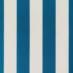Turquoise & White Striped DRALON Outdoor Fabric Acrylic Teflon Waterproof Upholstery Material For Cushion Gazebo Beach - 125"/320cm Wide