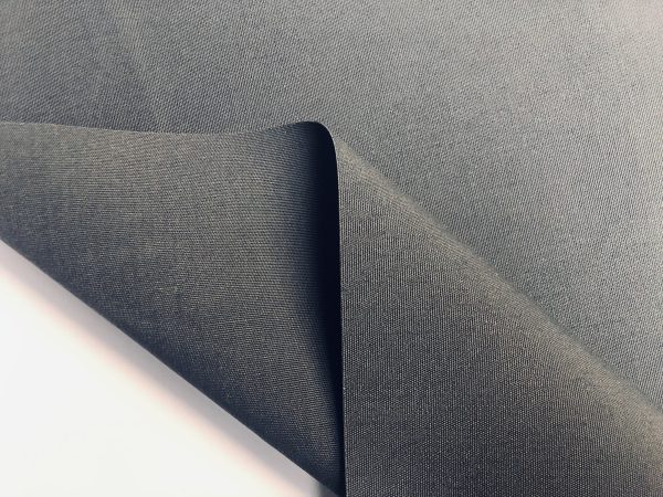Charcoal Grey Plain DRALON Outdoor Fabric Solid Acrylic Teflon Waterproof Upholstery Material For Cushion Gazebo Beach - 125"/320cm Wide