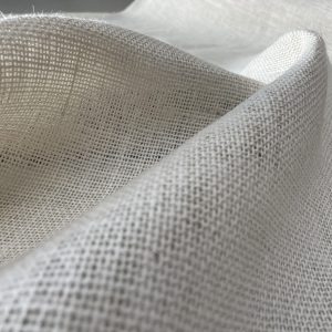 white hessian jute