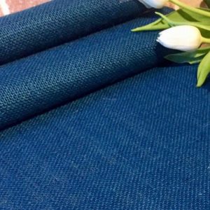 INDIGO Blue Dyed HESSIAN 100% JUTE Fabric Sacking Material 10oz Fine Natural Burlap for Wedding, Table Runner, Curtains - 150cm or 59" Wide