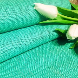 JADE Dyed HESSIAN 100% JUTE Fabric Sacking Material 10oz Fine Natural Burlap for Wedding, Table Runner, Curtains - 150cm or 59" Wide